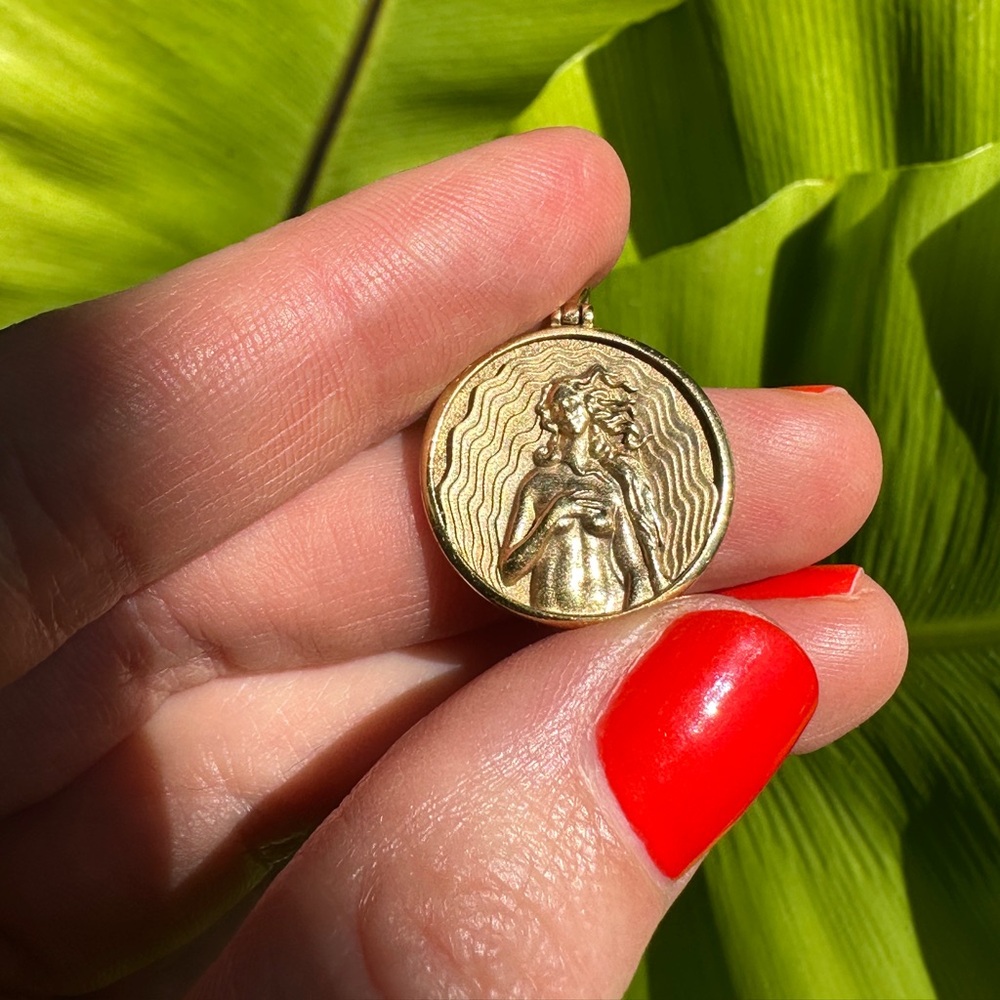 Aww Inspired Aphrodite Pendant, 14k gold vermeil